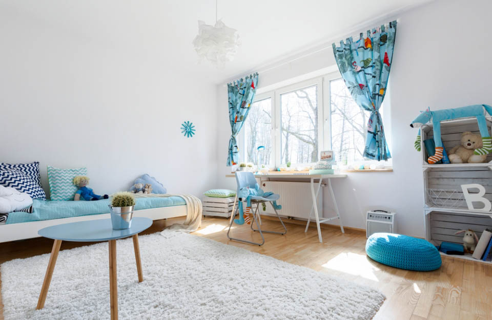 Дизайн интерьера детской в одноэтажном доме