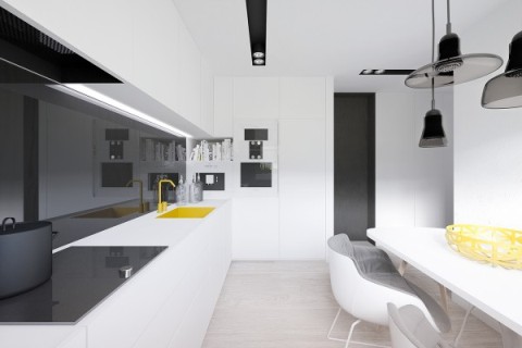 Дизайн квартиры 50 кв м - кухня - фото 3