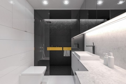 Дизайн квартиры 50 кв м - ванная комната