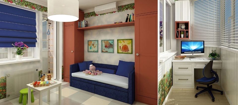 Интерьер квартиры в современном и классическом стилях - детская комната