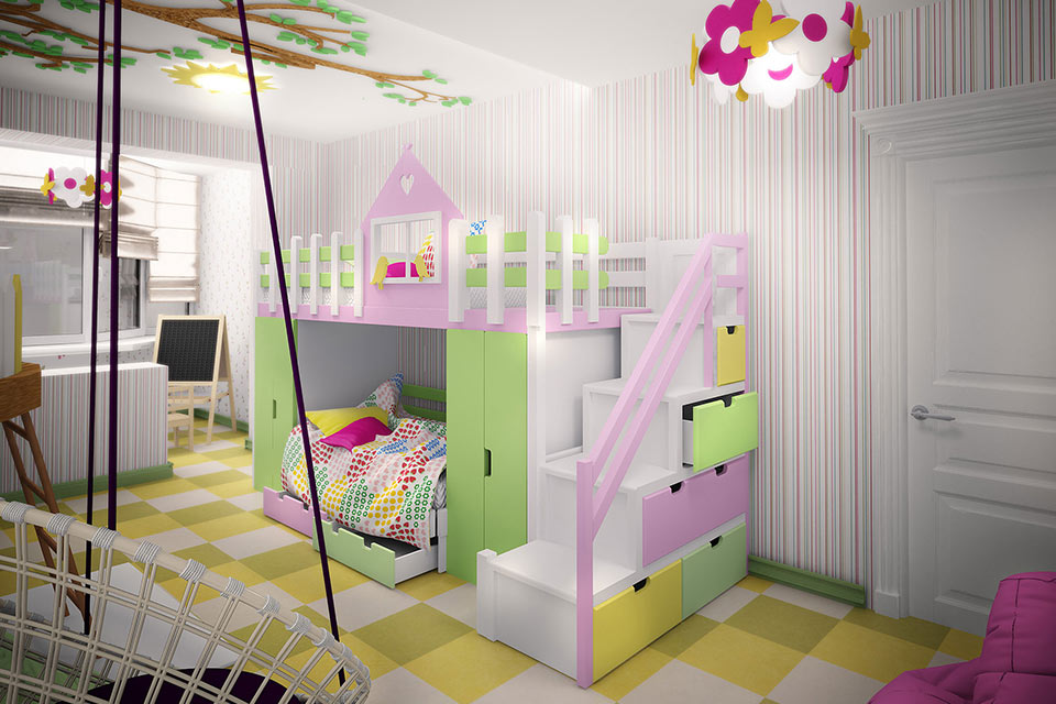 Дизайн интерьера детских комнат - фото 2